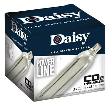 Daisy CO2 Cylinders 12g 25 Count for Pellet/BB Air Pistols C02