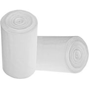 Max-Tough 13 Gallon Flap Tie Tall Trash Bags, Star Sealed Coreless Rolls with E-Z Tie Flap Closure | White (200)