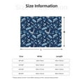 thumbnail image 5 of Yiaed Blue Bus Print Blanket Throw Blanket Soft Cozy Flannel Blanket for Home Bed Sofa Couch Chair-60"x50", 5 of 6