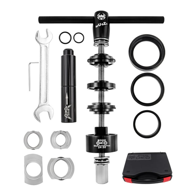 Bike Bottom Bracket Install Removal Tools Set Bearing Press Tool Portable Repair Black