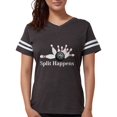 thumbnail image 1 of CafePress - Split Happens Logo 2 Design F T Shirt - Womens Football Shirt, 1 of 1