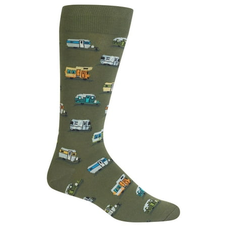 Campers Olive Mens Crew Socks