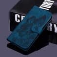 thumbnail image 5 of Feishell Wallet Case For iPhone 15, Magnetic Folio Card Slots Holder Kickstand Premium PU Leather Butterfly Patterned Embossed with Wrist Strap Cover For iPhone 15,Blue, 5 of 13