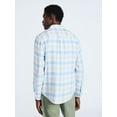 thumbnail image 3 of Free Assembly Men's Button Front Flannel Shirt with Long Sleeves, Sizes S-3XL, 3 of 7