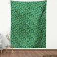 thumbnail image 4 of Ambesonne Botanical Fabric by the Yard Upholstery, Tropical Tree Spring Art, 1 Yard, Yellow Green Dark Teal, 4 of 5