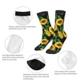 thumbnail image 3 of Rocae Sunflower 1 for Girls Boys Crew Socks,Children's Socks, Kids Socks, Toddler Socks: Daily Wear with Kids School Uniform, 3 of 5