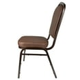 thumbnail image 5 of Banquet Chair - Crown| Brown Vinyl on Silver Vein Frame, 2 Chair Bundle by Chivari, 5 of 7