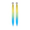 thumbnail image 2 of 2 Pack Ponytail Extension with Elastic Tie Straight Sleek Wrap Around Braid Ponytail Dark Hair Accessories for Festival Halloween Party 26 Inch, 2 of 7