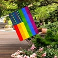 thumbnail image 3 of Love is Love Rainbow Pride Large Garden Flag Double Sided Gay Pride Lesbian LGBT Pride American Yard Flag Outdoor Decoration 28 x 40 Inch, 3 of 6
