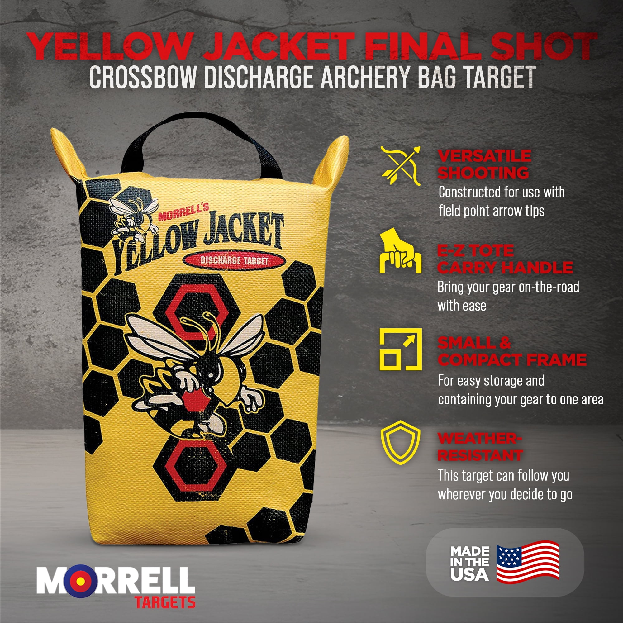 Morrell Yellow Jacket Final Shot Crossbow Discharge Archery Bag Target
