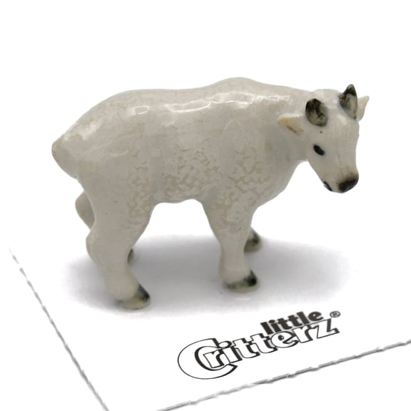 Goat - Mountain Goat "Alpine" - miniature porcelain figurine