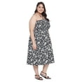 thumbnail image 4 of Oussum Women Short Tube Dress Sleeveless Summer Plus Size Dresses, Black & White, 4 of 7