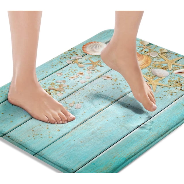Alfombra de baño Britimes Sea Shell Collection, 50 x 80 cm, antideslizante