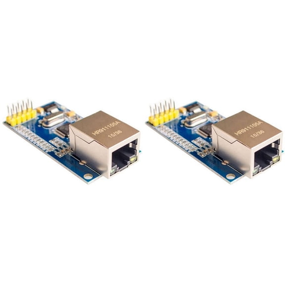 2X W5500 Ethernet Network Module Hardware Ip 51/Stm32 Microcontroller Program Over W5100,2 x SPI to Ethernet/TCP/IP W5500 Module,Blue