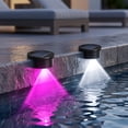 thumbnail image 5 of Solar Poolside Lights 4 Pack, Outdoor Waterproof Wireless LED Ambient Lighting for Swimming Pool Decorations Accessories Stuff,RGB Night Light for Above Ground & Inground Pools Edge Decor, 5 of 6