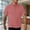 Red, variant on Strip Shirts Men Bowling Shirts Middle Aged Mens Shortsleeved Tshirt Summer Style Casual Breathable Lapel Striped Half-sleeved Shirt Mens Top Black S
