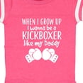 thumbnail image 4 of Inktastic Kickboxing Future Kickboxer Like Daddy Boys or Girls Baby Bodysuit, 4 of 5