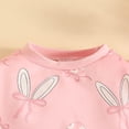 thumbnail image 5 of Xyant Toddler Baby Girl Easter Outfit Long Sleeve Bunny Graphic Crewneck Sweatshirt + Joggers Pants Set Infant Winter Spring Clothes (Pink,2-3 Years）, 5 of 7
