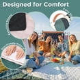 thumbnail image 5 of Waterproof Beach Blanket Picnic Outdoor Camping Mat Oversized Extra Large Foldable Sandproof Sand Free Resistant Big XL Giant Towel Hawaii Honeymoon Essentials Women Summer Must Have Vacation Gift, 5 of 6