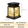 thumbnail image 2 of Linternas LED solares - Energía solar - Luces colgantes portátiles con 30 LED - Impermeable IP44 - Para jardín, balcón, patio, entrada, cerca, entrada, árbol, decoración de mesa Ormromra GX-459, 2 of 7