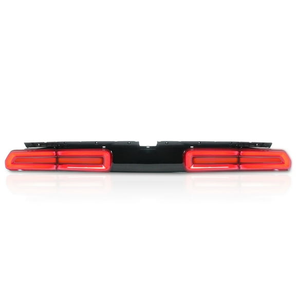 Ikon Motorsports Compatible with 08-14 Dodge Challenger Sequential Turn Signal LED Tail Lights 2PC - Smoke