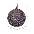 thumbnail image 2 of Vickerman 4" Multi-color Durian Sequin Glitter Ball Christmas Ornament, 6 pieces per bag, 2 of 4