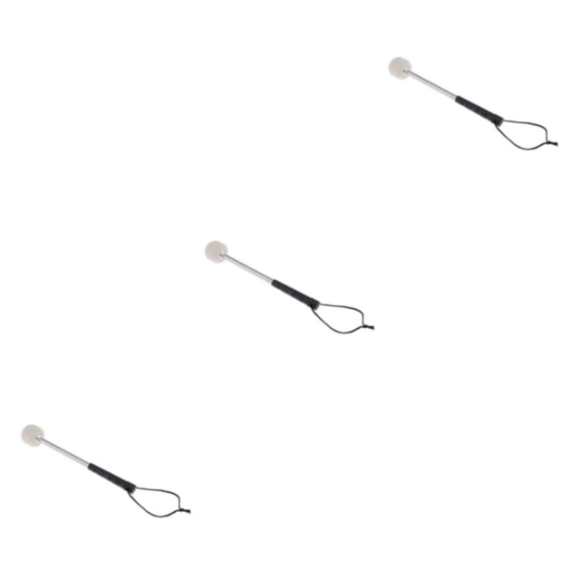 Greeniant Alloy Marching Tenor Drum Mallets with Wool Head Drum Strap Stick Felt Parts Type1 NO1