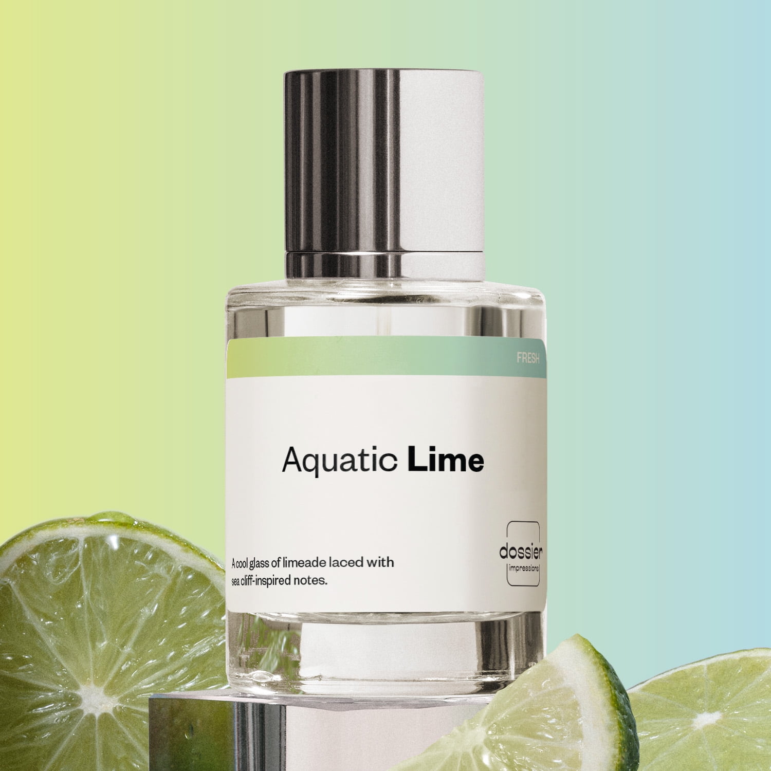 Dossier Aquatic Lime Eau De Toilette, Inspired by Giorgio Armani's Acqua Di Gio, Cologne for Men, 1.7 oz