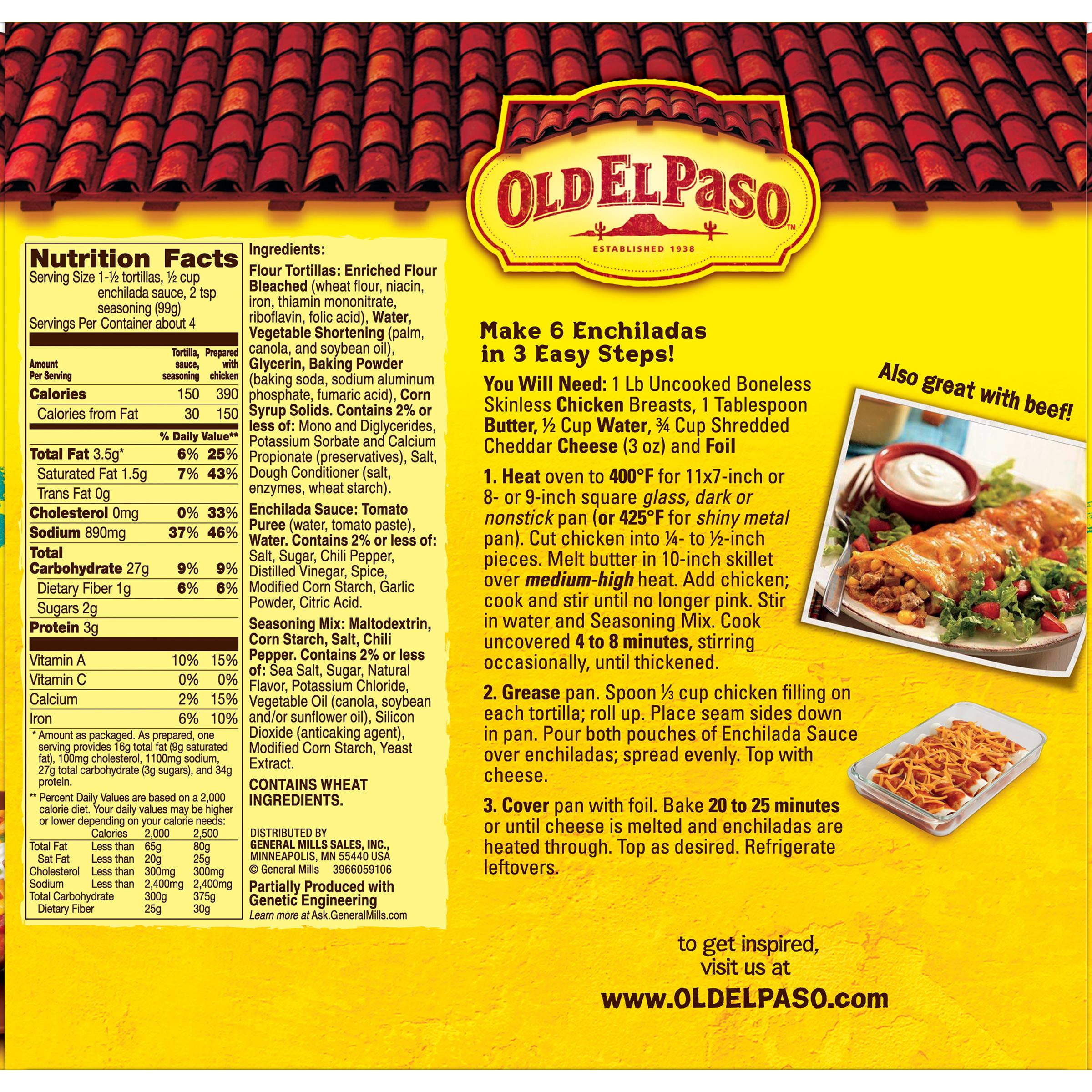 old el paso recipes chicken enchiladas