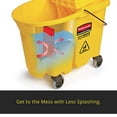 thumbnail image 6 of Rubbermaid Commercial WaveBrake 2.0 35 QT Down-Press Mop Bucket and Wringer, Yellow FG757788YEL, 6 of 9