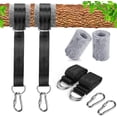 thumbnail image 1 of Accesorio de columpio, accesorio de hamaca adecuado para árboles de 2 x 150 cm con 2 mosquetones de alta resistencia y anillos en D, con bolsa de almacenamiento, protección para árboles. Namotu LKX-0598, 1 of 4