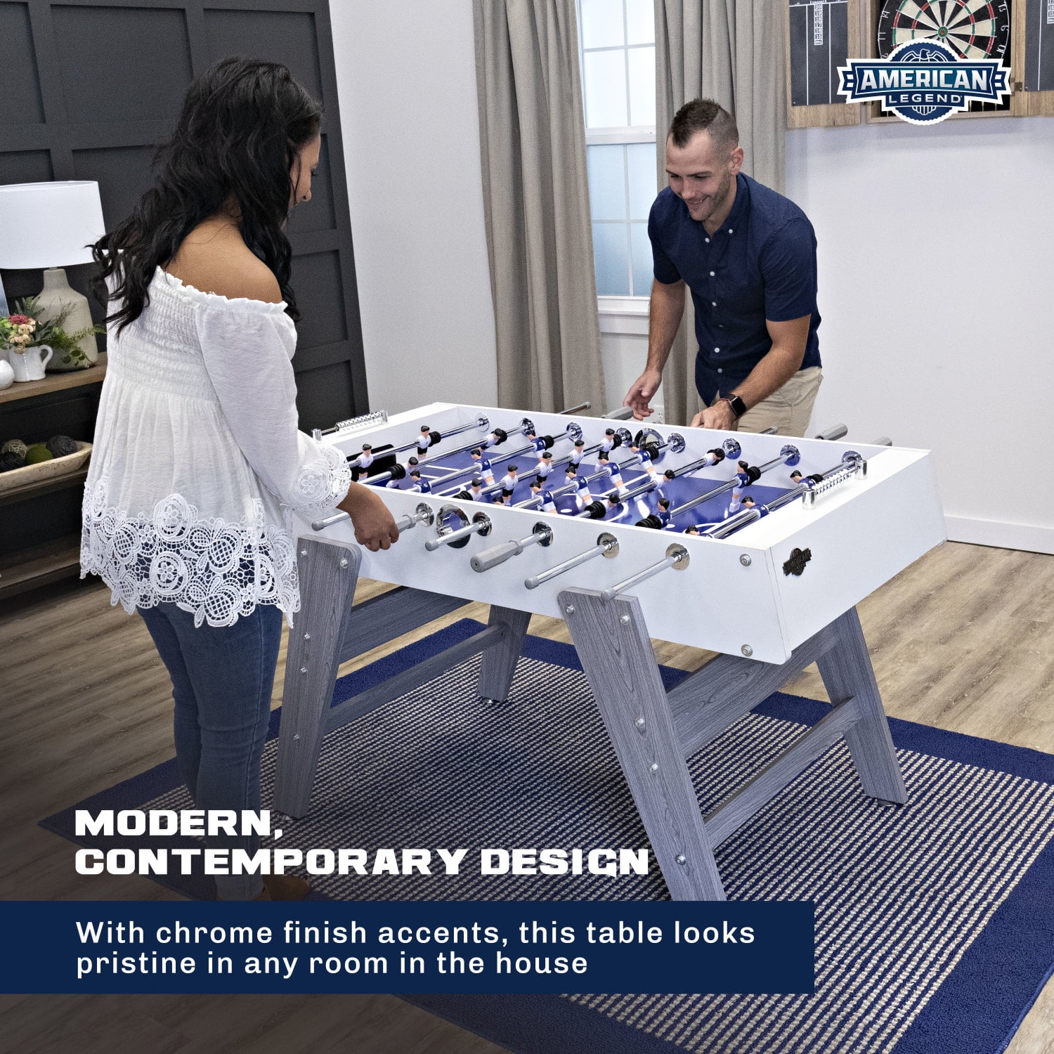 American Legend Manhattan 47” Billiard Table with Modern Design and Built-in Scoring for all ages