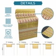 thumbnail image 6 of Yellow Khaki Boho Table Runner - 60 Inch Long Vintage Ethnic Tribe Abstract Art Cotton and Linen Blended Dress Scarves Farmhouse Table Runner for Kitchen Dining, Coffee Table, 13" x 60", 6 of 8