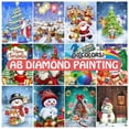 thumbnail image 2 of Pintura de diamantes AB 5D, cuadro de Papá Noel, mosaico de muñeco de nieve, bordado de dibujos animados, conjunto de punto de cruz, decoración del hogar de navidad, regalos de arte, 2 of 4