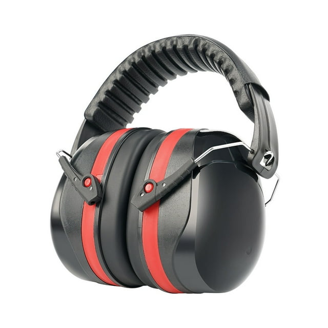 Cache-oreilles à Réduction de Bruit Protection Auditive NRR 28 dB Construction Menuiserie Tondage Adultes Enfants Bandeau Doux Rembourré Design Compact Pliable