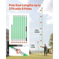 thumbnail image 3 of Extendable Manual Pole Saw and Tree Pruner,3.87-27 ft,Ideal for Pruning Trees with Scissors Attachments, 3 of 6