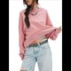 thumbnail image 2 of Sudaderas para Mujer, Suéteres de Cuello Redondo de Gran Tamaño, Blusas de Larga, Ropa de Otoño Invierno 2025 Rosa M, 2 of 10