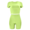 thumbnail image 6 of Amvlyk 2 Piece Sets for Women Summer Short Sleeve Top Sweatsuit Shorts Sets Jogger Tracksuit Sets Casual Workout Outfits Fashion Two Piece Lounge Sets for Vacation Running Gym Travel Outfits, 6 of 8