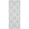 thumbnail image 5 of SAFAVIEH Cambridge Joss Geometric Circles Wool Area Rug, Light Blue/Ivory, 8' x 10', 5 of 10