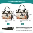 thumbnail image 4 of FORMRS Insulated Lunch Bag Unisex Large Capacity with Shoulder Strap, Gray Cartoon Halloween Cat, 4 of 6