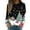 1113Gray, variant on Women's Fashion Casual Long Sleeve Christmas Printed Neck Sweatshirt Top