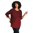 thumbnail image 2 of Avenue Women's Plus Size Millie 3/4 Sleeve Top, 2 of 2