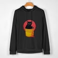 thumbnail image 2 of JEUXUS Do What I Want Vintage Black Cat Red Cup Funny My Cat T-Shirt Long-sleeved Hoodie, 2 of 4