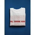 thumbnail image 3 of No, Thank You! Sweatshirt Men -GoatDeals Designs, Male Small, 3 of 4