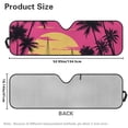 thumbnail image 3 of POLERO Pink Hawaii Palm Tree Sunset Windshield Sun Shade for Car Off-road Vehicle Auto SUV Truck Foldable Front Window Sunshade Sun Visor Protector Block UV Rays Reflect Heat, 52.95" x 16.14", 3 of 7