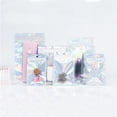 thumbnail image 1 of Bolsa de aluminio transparente con autosellado láser de color mágico, bolsa para joyas, bolsa para láser, bolsa para maquillaje y belleza de uñas, bolsa de aluminio transparente con sello Yin y Yang, 1 of 3