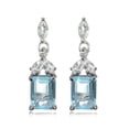 thumbnail image 1 of Pendientes colgantes de plata de ley con topacio azul Ice Gems, 1 of 4