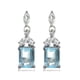 thumbnail image 1 of Pendientes colgantes de plata de ley con topacio azul Ice Gems, 1 of 4
