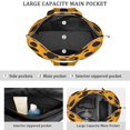 thumbnail image 3 of 22 Inch Oversized Travel Bag Lightweight Canvas Weekender Duffel with Multi Pockets, Animal Print, 3 of 5