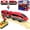 Red, variant on HYPERLIVING Battery Operated Locomotive Train Set for Wooden Train Tracks, Powerful Engine Train Vehicles Train Electric Remote Control Cars with Light & Sound Train Toy Gift for Kids Toddler